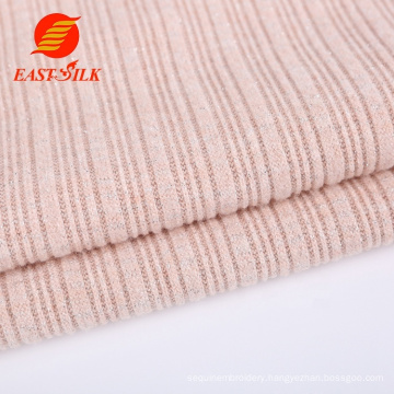 Factory high quality rayon nylon spandex lurex thick rib type fabric for jersey